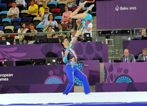 İlk Avropa Oyunları çərçivəsində gimnastika üzrə yarışların növbəti mərhələsi davam edir. Bakı, Azərbaycan, 17 iyun 2015